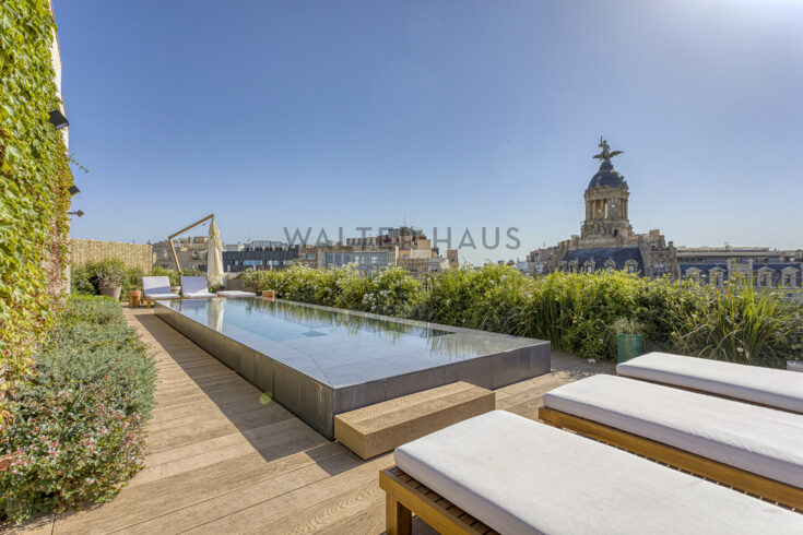 Promoción de obra nueva con piscina en Paseo de Gracia, Barcelona