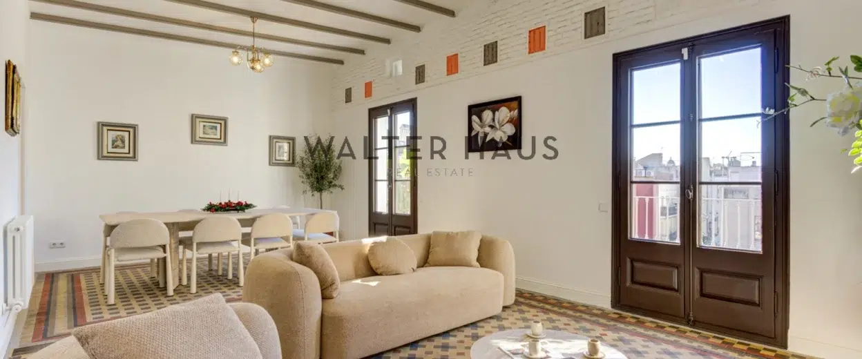 Pis reformat a finca catalogada a Dreta de l’Eixample, Barcelona